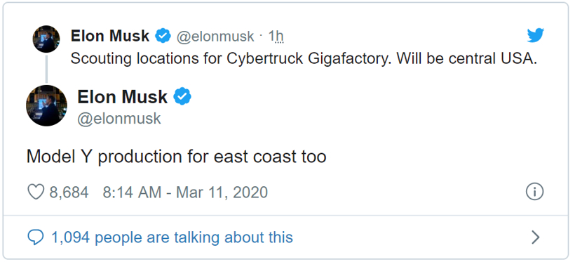 特斯拉要为Cybertruck新建超级工厂了，选在得克萨斯？